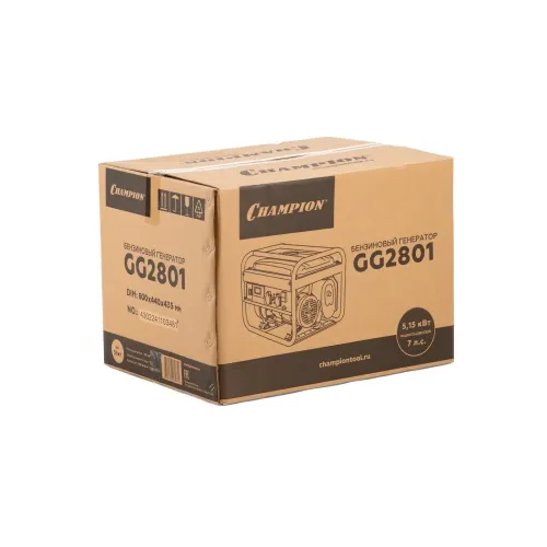 Генератор бензиновый Champion GG2801, 2,8 кВт