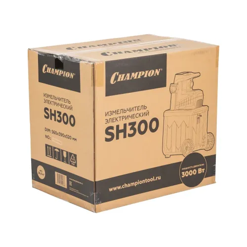 Измельчитель электрический CHAMPION SH300 (3 кВт 45мм 26,6кг 60л)