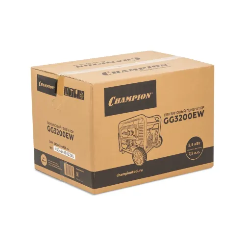 Генератор бензиновый Champion GG3200EW, 3,2 кВт