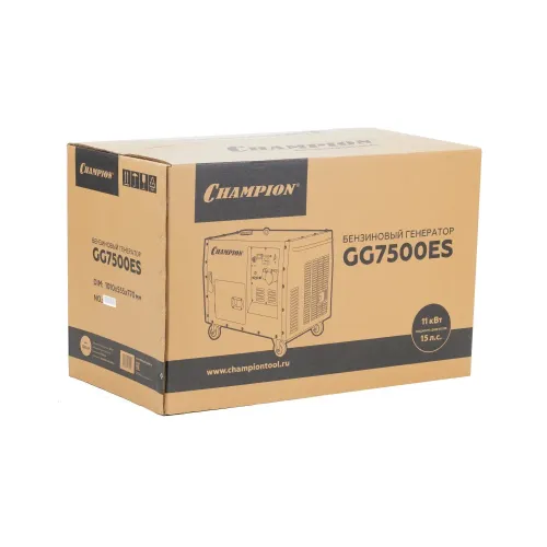 Генератор бензиновый Champion GG7500ES, 5,5 кВт