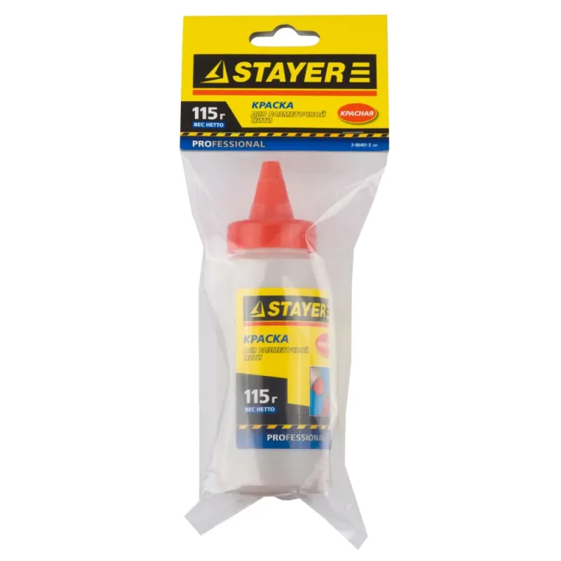 STAYER 115 г, красная, краска для разметочной нити (2-06401-2)