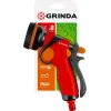 GRINDA T-8C, 8 режимов, курок сзади, пластиковый с TPR, поливочный пистолет (8-427183)