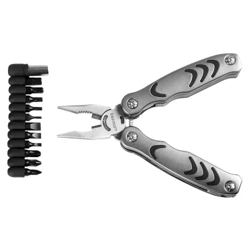 STAYER PROFESSIONAL, мультитул, 12в1, силовая модель, с набором бит, нейлоновый чехол, 105мм (22852)