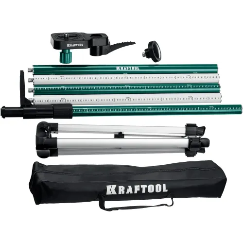 KRAFTOOL SP 36, элевационная распорная наборная штанга-штатив с треногой (34723)