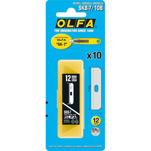 OLFA 12 мм, для ножа, специальное лезвие (OL-SKB-7/10B)