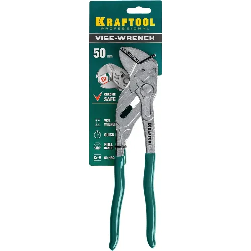 KRAFTOOL Vise-Wrench, 250 мм, клещи переставные-гаечный ключ (22065)