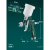 KRAFTOOL AIRKRAFT MINI, HVLP, 1 мм, пневматический краскопульт с верхним бачком (06565-1.0)