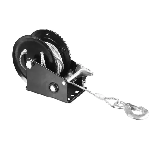 STAYER MAXPull, 0.9 т, 8 м, ручная барабанная тросовая лебедка (43112-0.9)