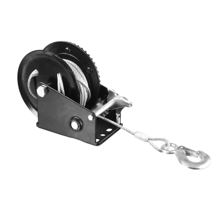 STAYER MAXPull, 0.9 т, 8 м, ручная барабанная тросовая лебедка (43112-0.9)