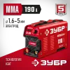 ЗУБР ММА, 190 А, RED MACHINE, сварочный аппарат инверторный, макс. электрод Ø 5.0 мм (СА-190)