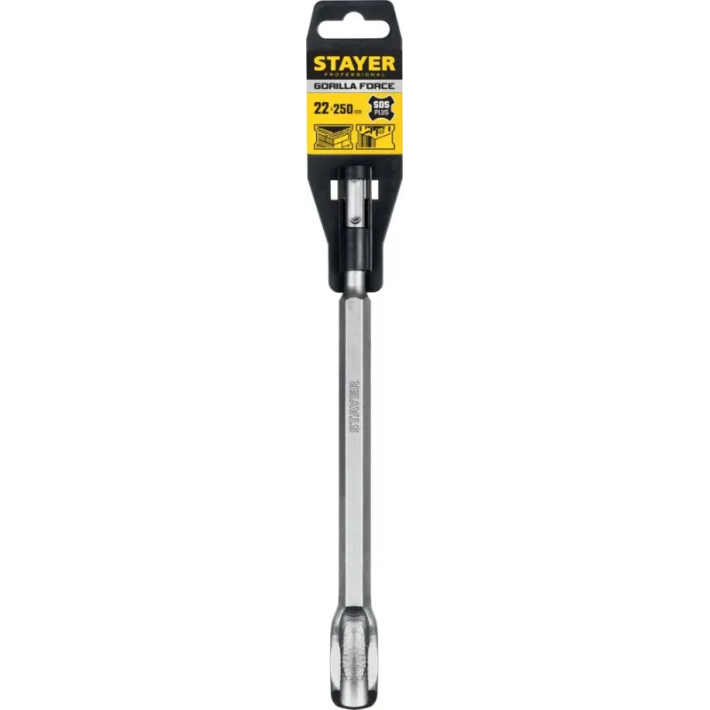 STAYER Gorilla Force, 22 х 250 мм, SDS-Plus, зубило-штробер, Professional (29357-22-250)