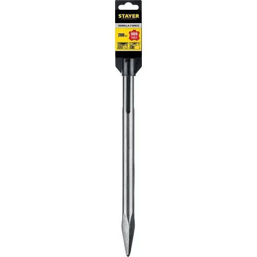 STAYER Gorilla Force, 280 мм, SDS-max, пикообразное зубило, Professional (29391-00-280)