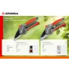 GRINDA G-22, 200 мм, с двухкомпонентными рукоятками, плоскостной секатор (423122)