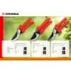 GRINDA G-33, 200 мм, закаленные лезвия, тефлоновое покрытие, пластиковые рукоятки, плоскостной секатор (40211)