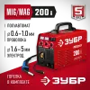 ЗУБР MIG-MAG / ММА, 200 А, RED MACHINE, сварочный полуавтомат инверторный (ПС-200)