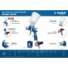 ЗУБР PRO 600, HVLP, 1.7 мм, пневматический краскопульт с верхним бачком, Профессионал (06563-1.7)