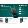 KRAFTOOL COBALT-8, 19 шт, (1-10 мм), сталь М42, HSS-Co(8%), набор сверл по металлу (29656-H19)