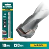 KRAFTOOL Hard, 10 х 120 мм, тв.сплав ВС5, сверло специальное по твёрдым материалам (29177-120-10)