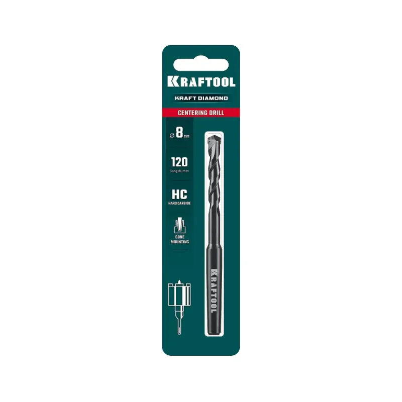 KRAFTOOL d 8 мм, Центрирующее сверло (29824-08)