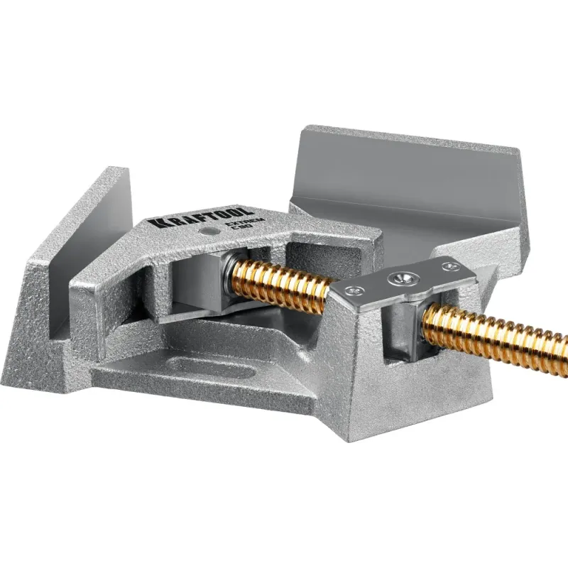 KRAFTOOL Extrem C90, глубина зажима 90 мм, экстрамощная стальная угловая струбцина для сварочных работ (32201)