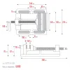 KRAFTOOL 150 мм, станочные сверлильные тиски (32715-150)