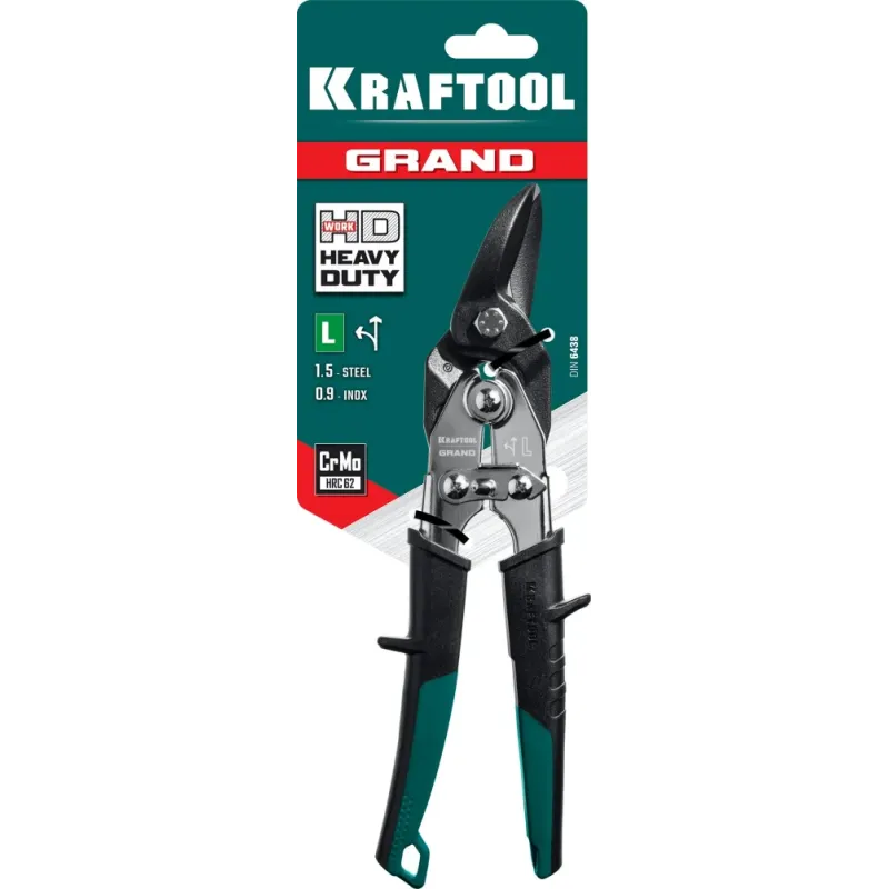 KRAFTOOL Grand, 270 мм, левые ножницы по металлу (2324-L)