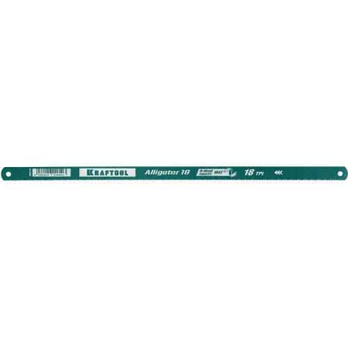 KRAFTOOL Alligator-18, 18 TPI, 300 мм, биметаллическое гибкое полотно по металлу (15942-18)