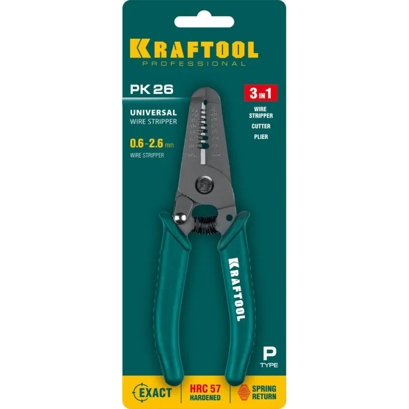 KRAFTOOL PK-26, 0.6 - 2.6 мм, многофункциональный стриппер (22660-15)