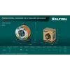 KRAFTOOL EXPERT 4.0, ПВС 3х2.5 30м 4000Вт IP44, силовой удлинитель на стальной катушке (55089-30)