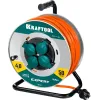 KRAFTOOL EXPERT 4.0, ПВС 3х2.5 50м 4000Вт IP44, силовой удлинитель на стальной катушке (55089-50)