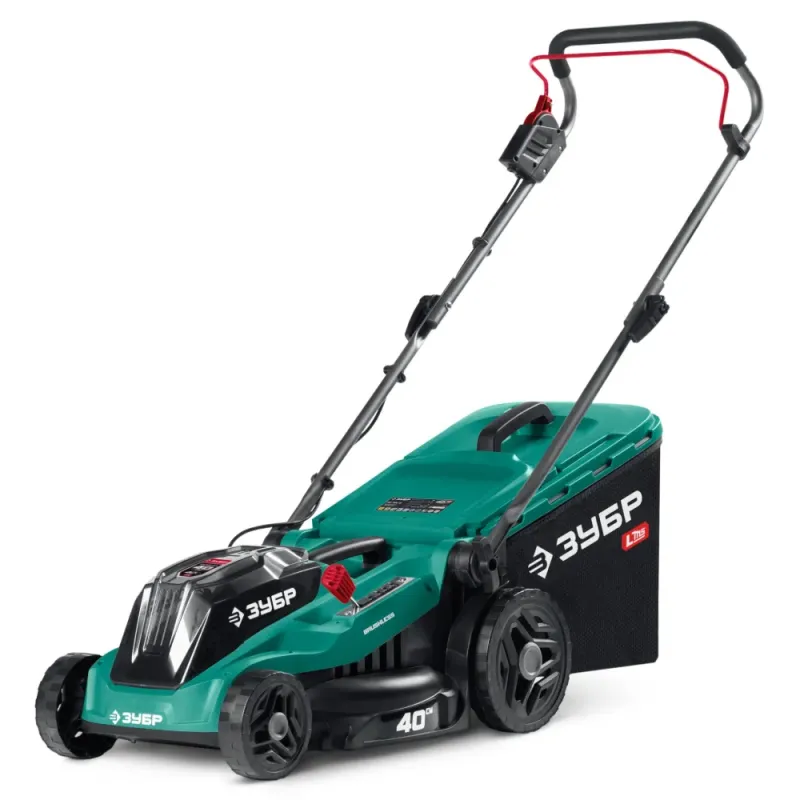 ЗУБР 40 В (2x20В), 400 мм, без АКБ (LMS), газонокосилка аккумуляторная бесщеточная (ГКЛ-4040)