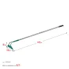 GRINDA PH-215 ALU, 215 х 65 х 1465 мм, трапециевидный профиль, углеродистая сталь, антикор. покрытие, алюминиевый черенок, мотыга, PROLine (39595)