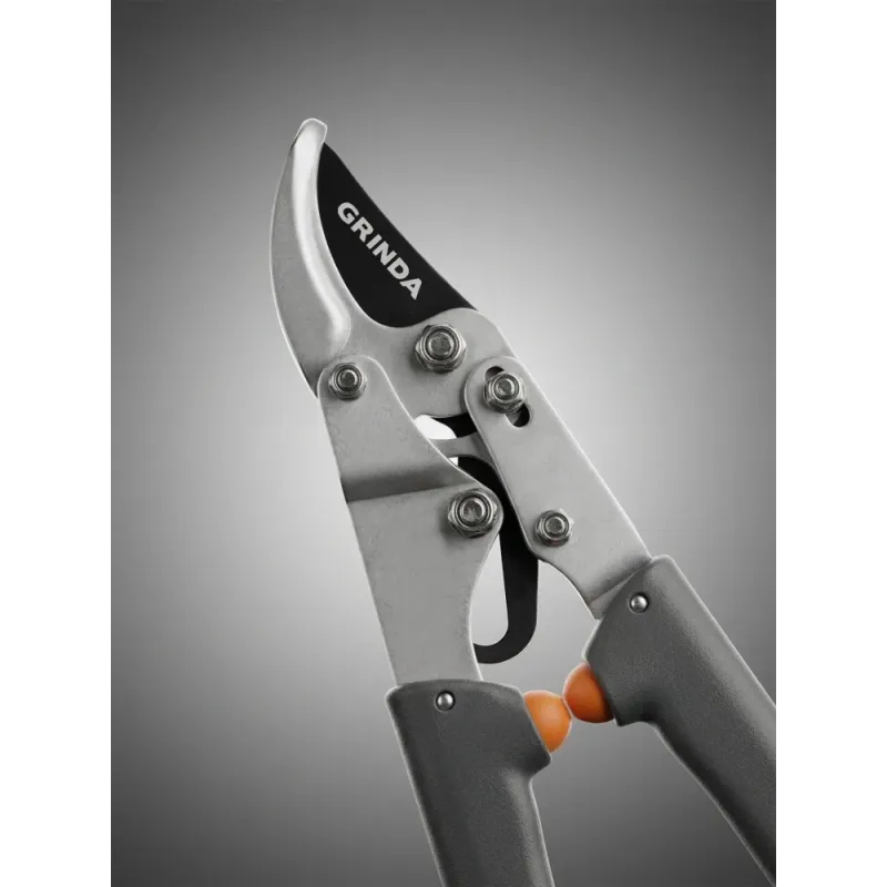 GRINDA C-520, длина 520 мм, лезвия из высокоуглеродистой стали, композитные рукоятки, плоскостной сучкорез, PROLine (424524)