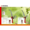 GRINDA HX-350, 350 мм, лезвия закалены, антикор. покрытие, храповый механизм, пила хромированная, режущий крюк, штанговый сучкорез (8-424431)