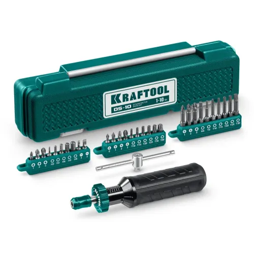 KRAFTOOL DS-10 1-10 Нм, динамометрическая отвертка (64037)