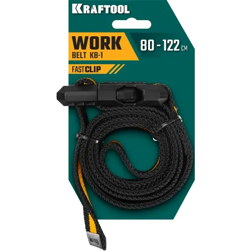 KRAFTOOL KB-1 рабочий ремень, длина 80-122 см (38764)