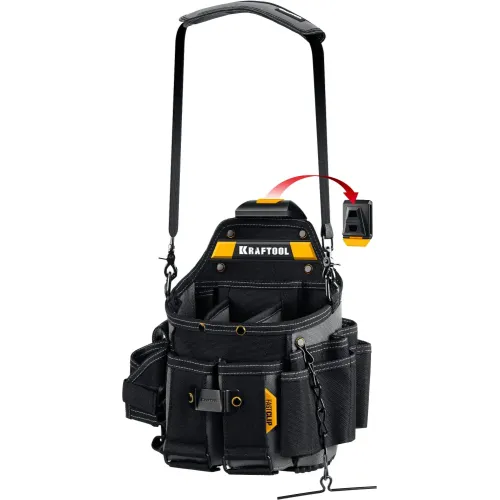 KRAFTOOL KPB-23 поясная сумка с быстросъёмным креплением FastClip, 290 х 310 мм (38766)
