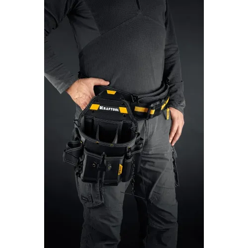 KRAFTOOL KPB-23 поясная сумка с быстросъёмным креплением FastClip, 290 х 310 мм (38766)