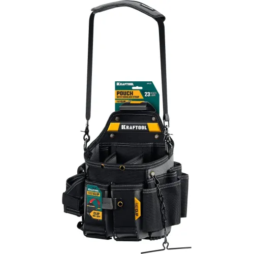 KRAFTOOL KPB-23 поясная сумка с быстросъёмным креплением FastClip, 290 х 310 мм (38766)