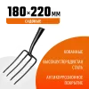 GRINDA 180 х 220 мм, кованная рабочая часть, четырехзубые, без черенка, антикор. покрытие, вилы кованые (39710-4)