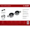 ЗУБР 3/4″, цинк, 8 шт, двойной трубный хомут (37890-25-29)