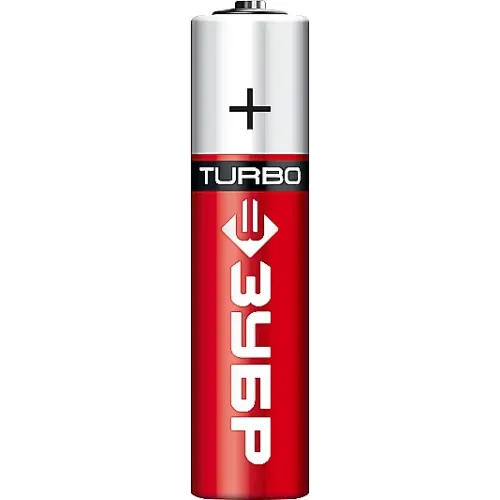 ЗУБР TURBO, ААА х 4, 1.5 В, алкалиновая батарейка (59211-4C)