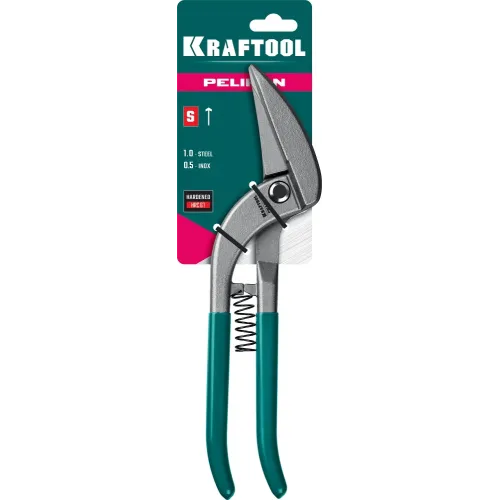 KRAFTOOL Pelikan 300 мм цельнокованые ножницы по металлу (23008-30)