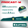KRAFTOOL PROCAST-M, 600 мм, магнитный литой уровень (34718-060)