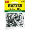 STAYER Color-FIX, 4.0 х 10 мм, зеленый насыщенный, 50 шт, алюминиевые заклепки, Professional (3125-40-6005)