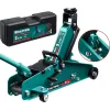 KRAFTOOL S-PIN, в кейсе 2.5 т, 140 - 385 мм, с увеличенным подъемом и фиксатором, подкатной домкрат (43457-2.5-K)
