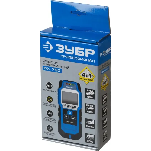 ЗУБР DX - 750, 100 мм, универсальный детектор проводки, Профессионал (45260)