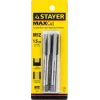 STAYER M12 х 1.5, 2 шт, комплект метчиков (28025-12-1.5-H2)