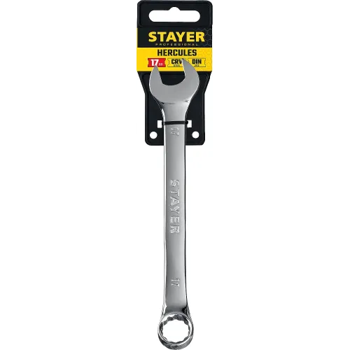 STAYER HERCULES, 17 мм, комбинированный гаечный ключ, Professional (27081-17)