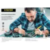 STAYER PROTerm, 60Вт, 2к рукоят, конус, подставка+припой+сменн жало+оловоотсос+сменн насадка+канифоль+кусачки, паял набор, Professional (55314-60-H8)